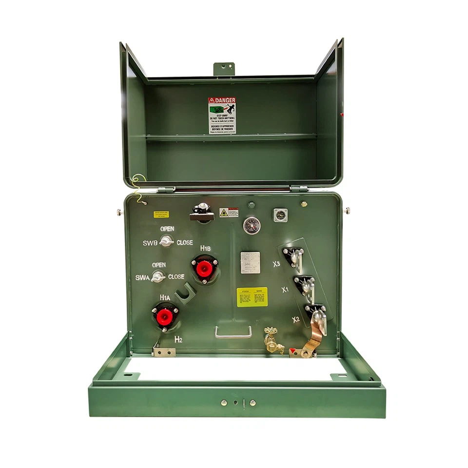 25KVA-24GrdY/13.8-0.12/0.24 KV Еднофазен трансформатор, монтиран на подложка